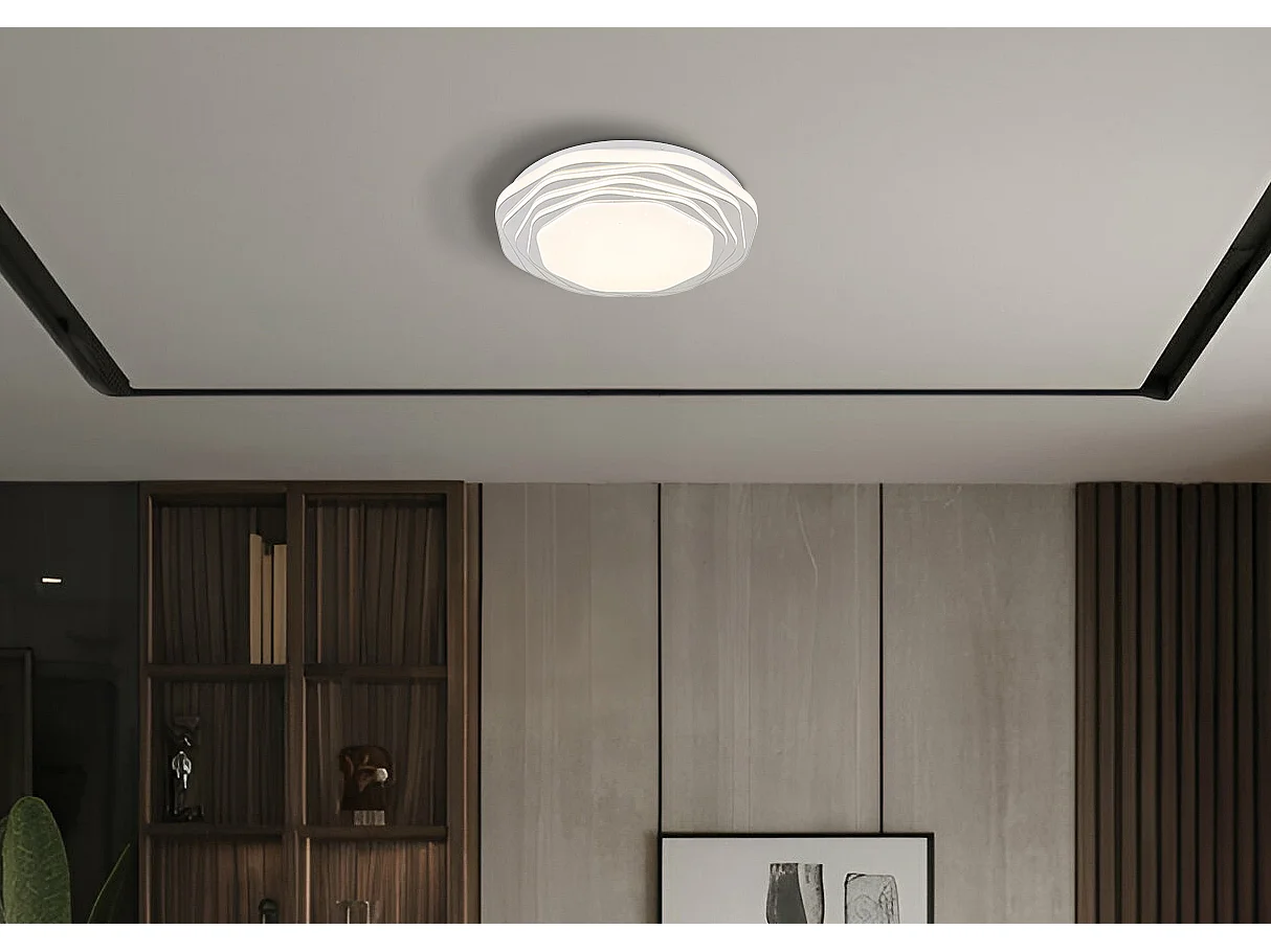 Deckenleuchte Metall weiß matt, LED