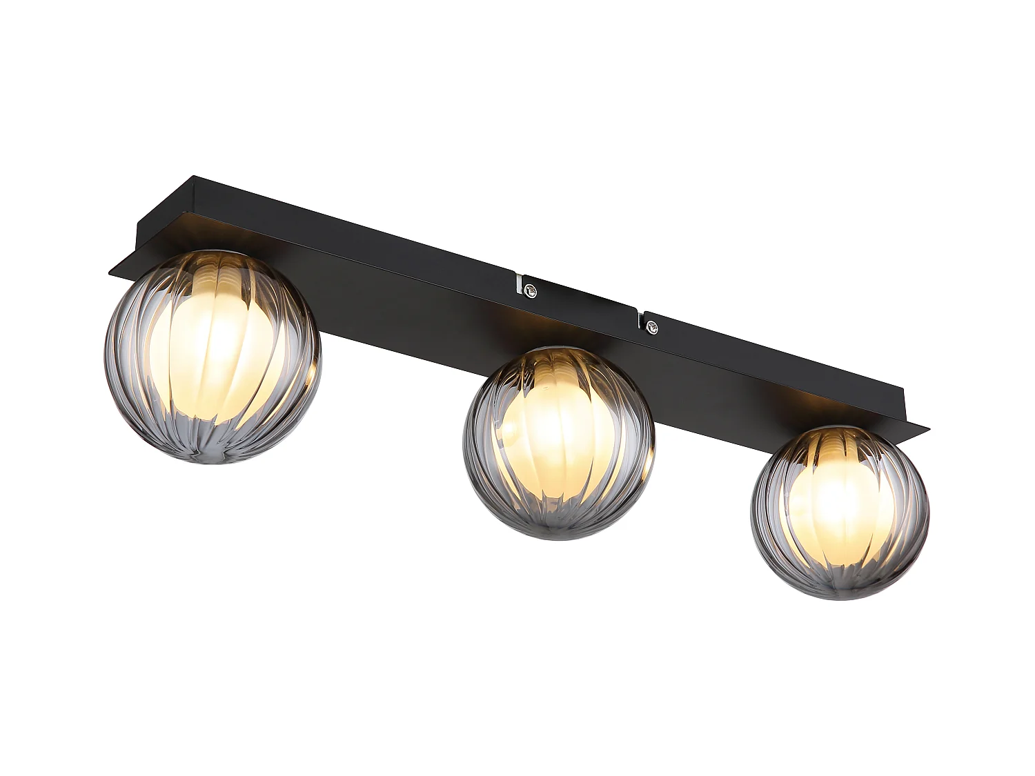 Deckenleuchte Metall schwarz matt, 3x G9 LED