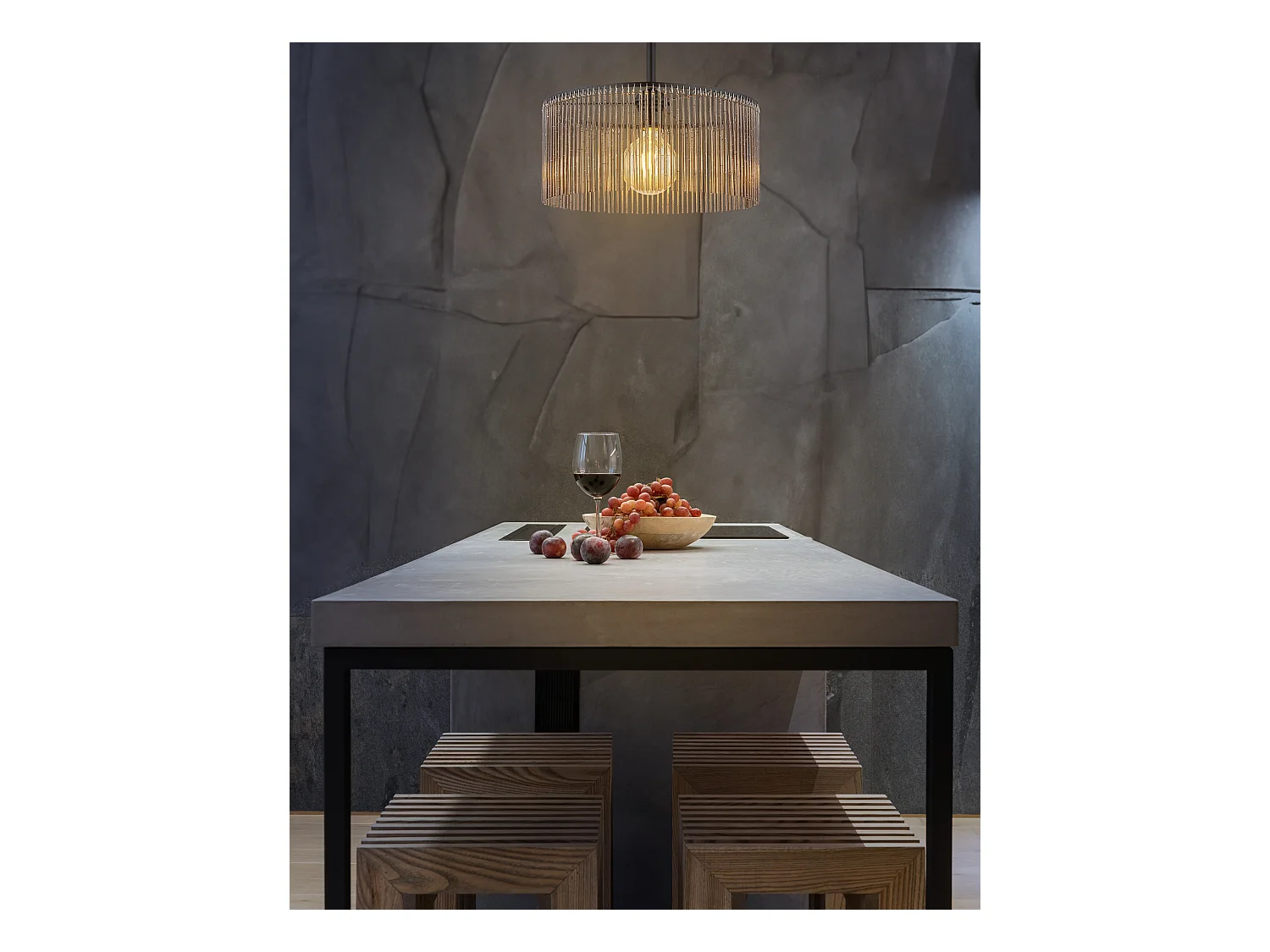 Deckenleuchte Metall schwarz matt, 1x E27