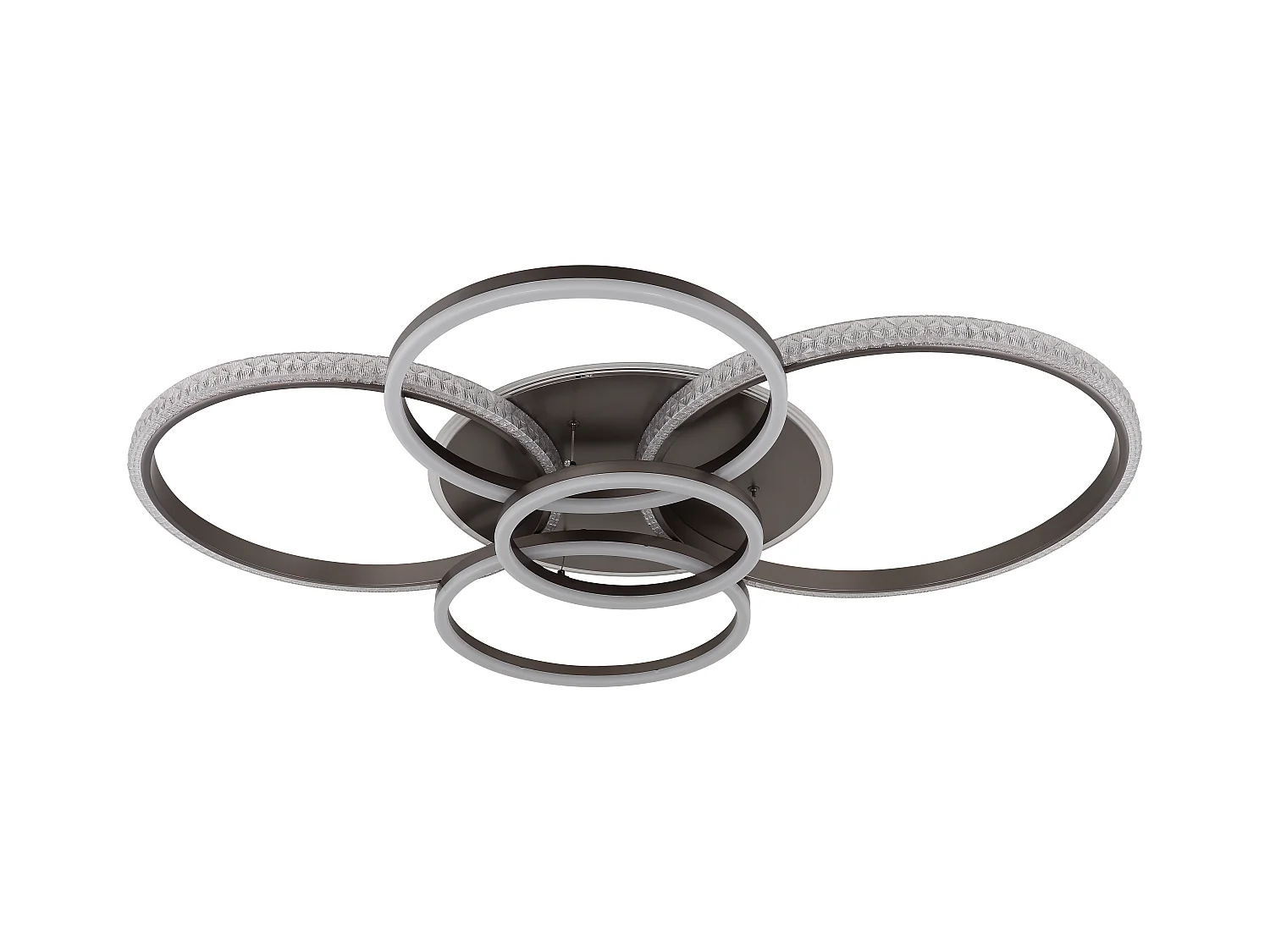 Plafonnier métal anthracite mat, LED