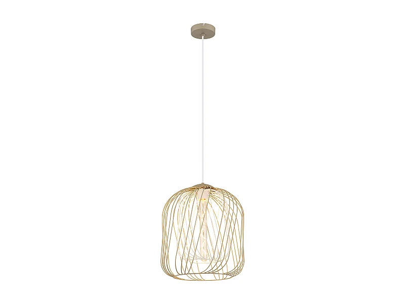 Suspension métal couleur sable mat, 1x E27