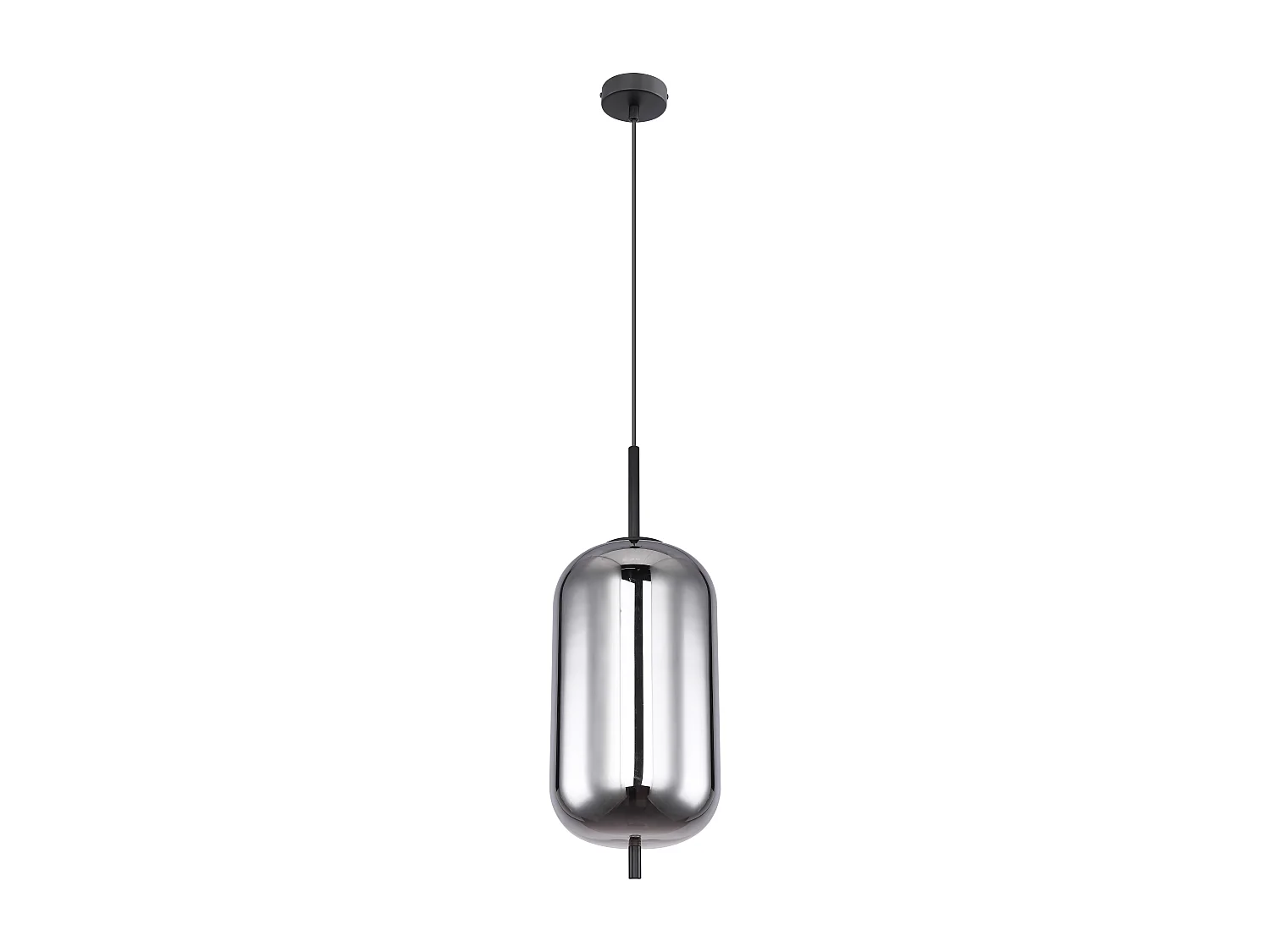 Hängeleuchte Metall schwarz, 1x E27