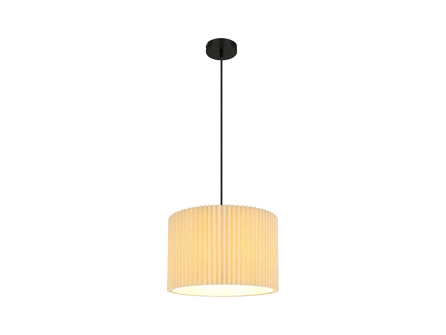 Suspension métal noir mat, 1x E27