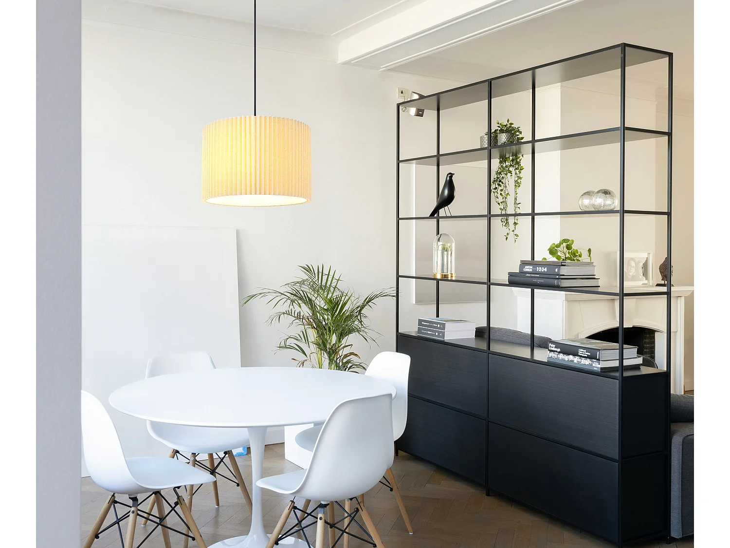 Hängeleuchte Metall schwarz matt, 1x E27