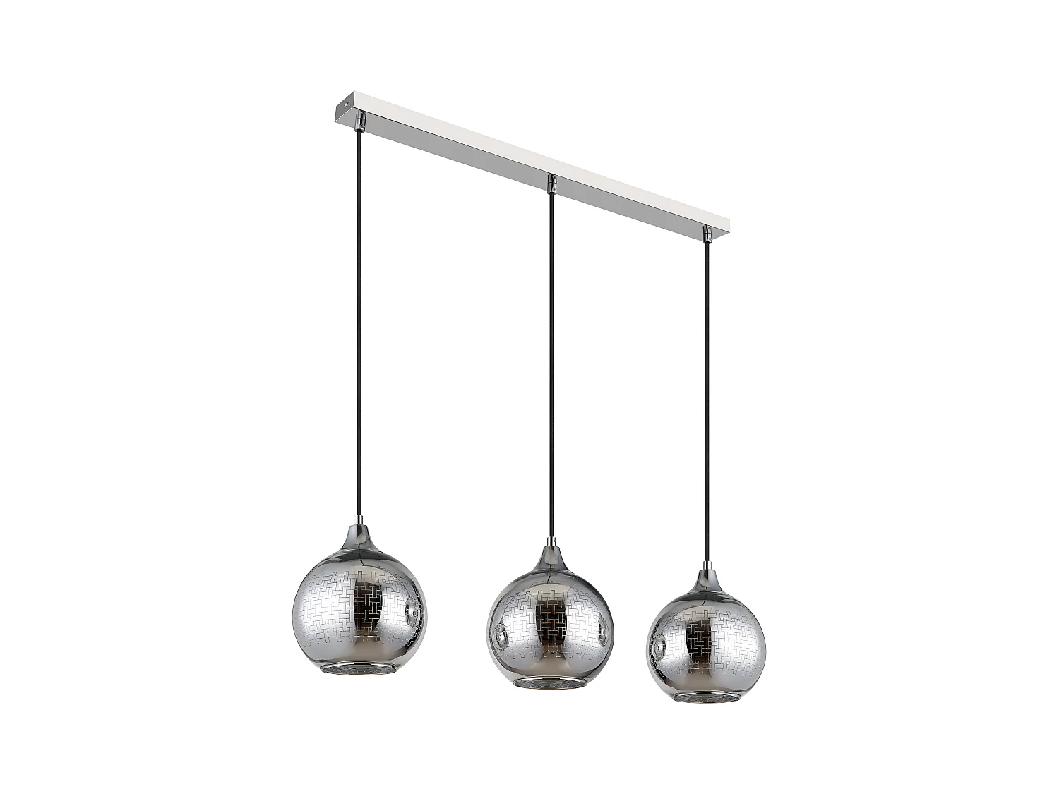 Luce a sospensione metallo bianco, 3x E27