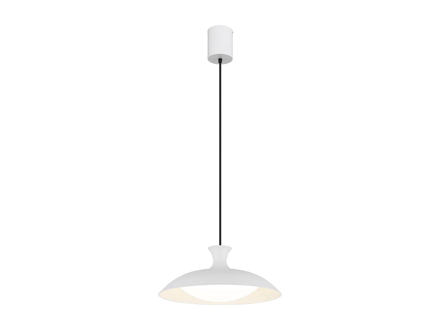 Hängeleuchte Metall weiß matt, LED