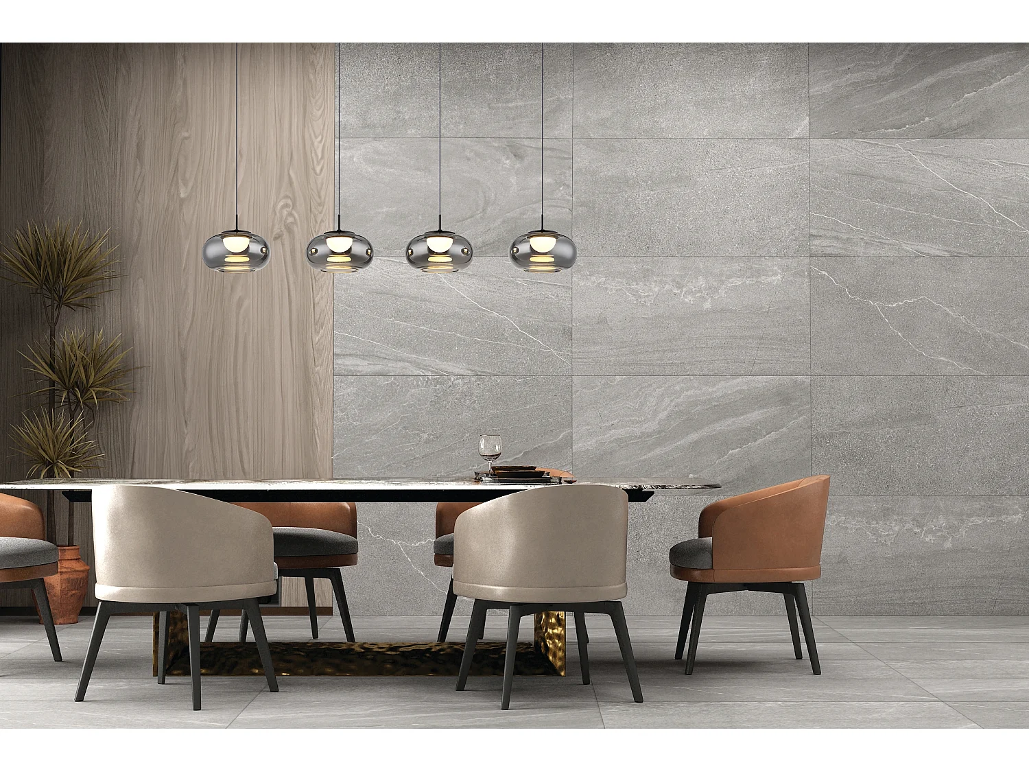 Hängeleuchte Metall schwarz matt, LED