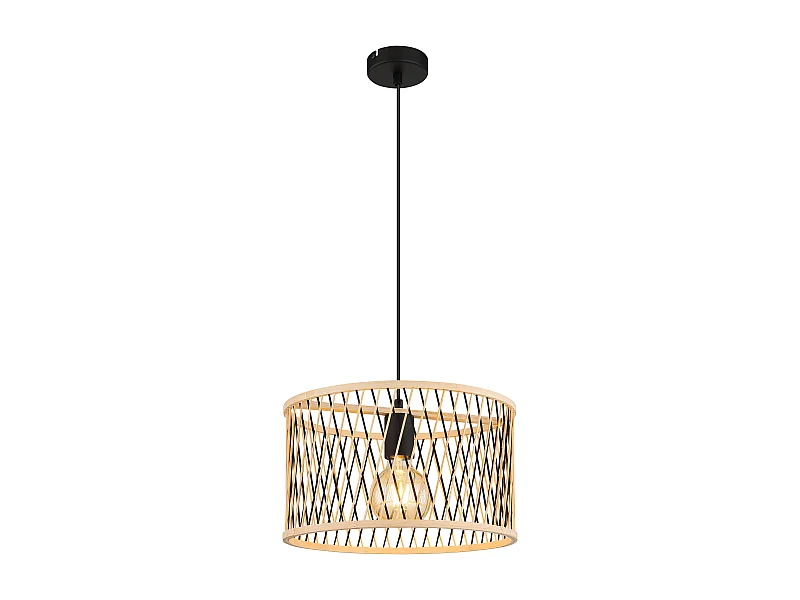 Hängeleuchte Metall schwarz matt,1 x E27 LED