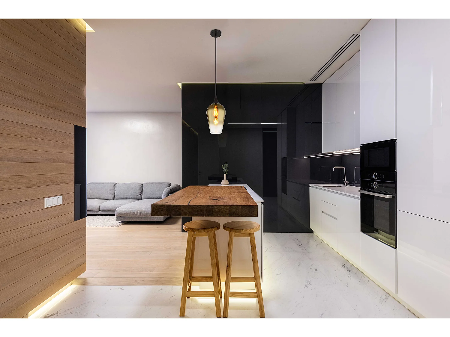 Suspension métal noir mat, 1x E27