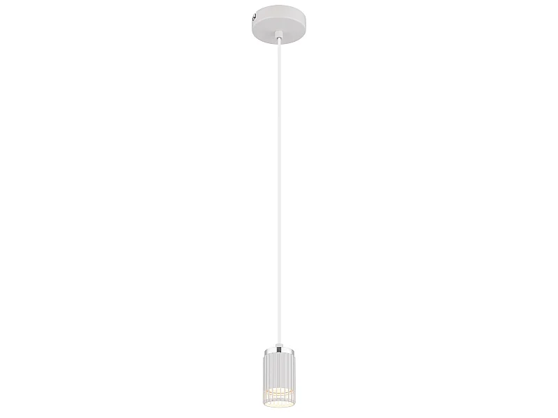 Suspension métal blanc mat, 1x GU10