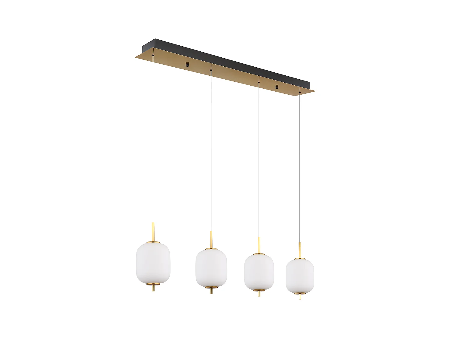 Suspension métal couleur laiton, LED