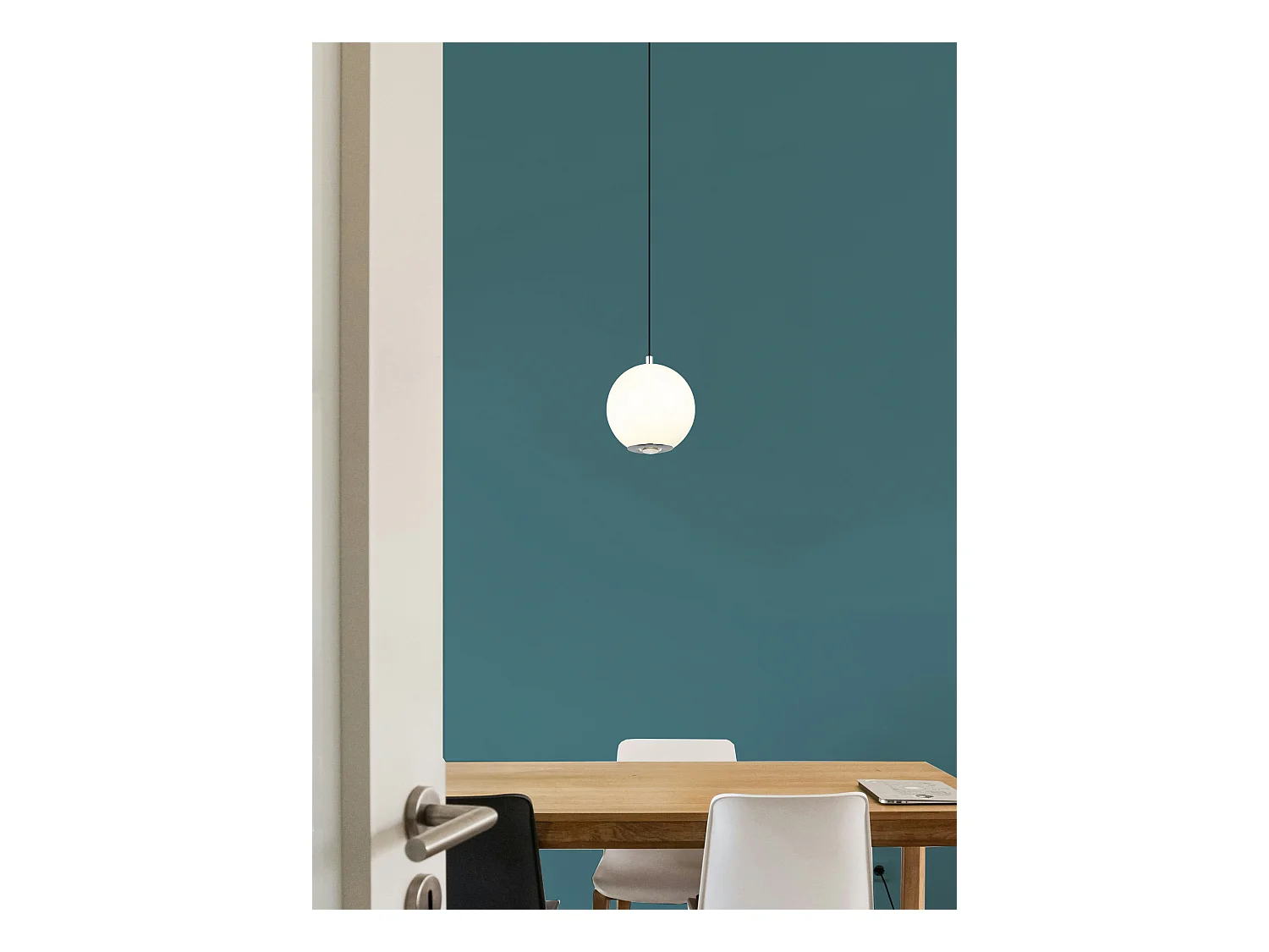 Hanglamp metaal grijs dof, LED