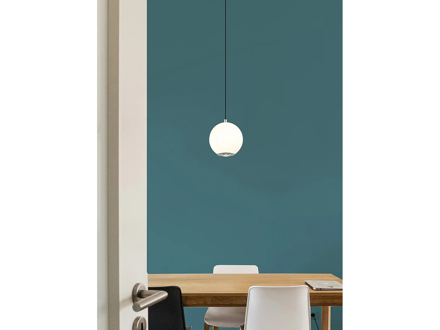 Hängeleuchte Metall grau matt, LED