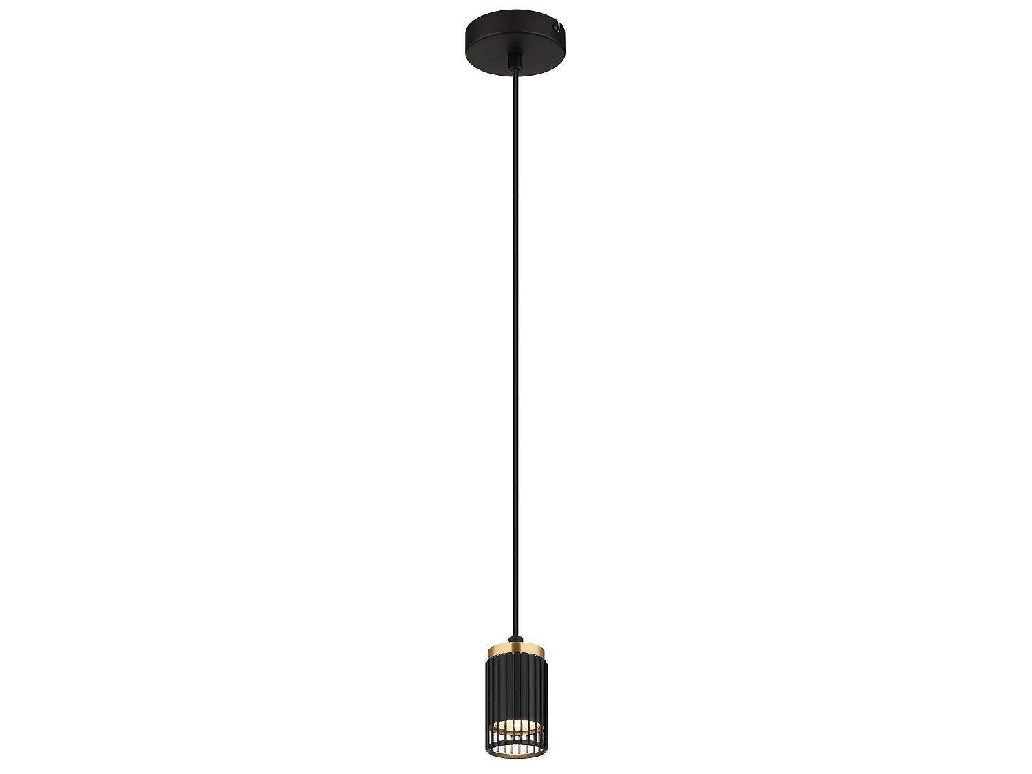 Suspension métal noir mat, 1x GU10