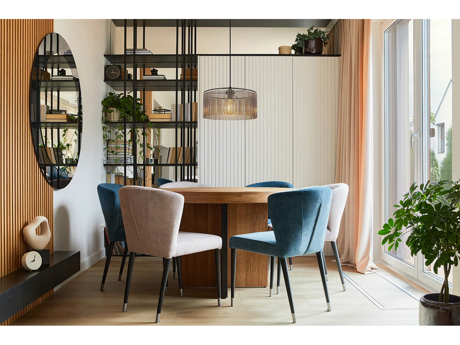 Hanglamp metaal zwart dof, 1x E27