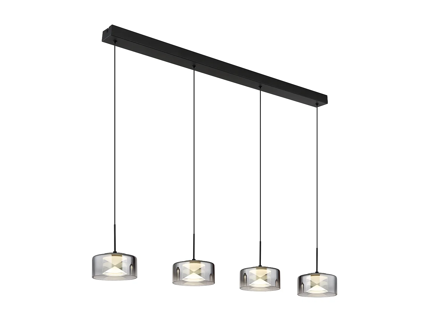 Hängeleuchte Metall schwarz matt, LED