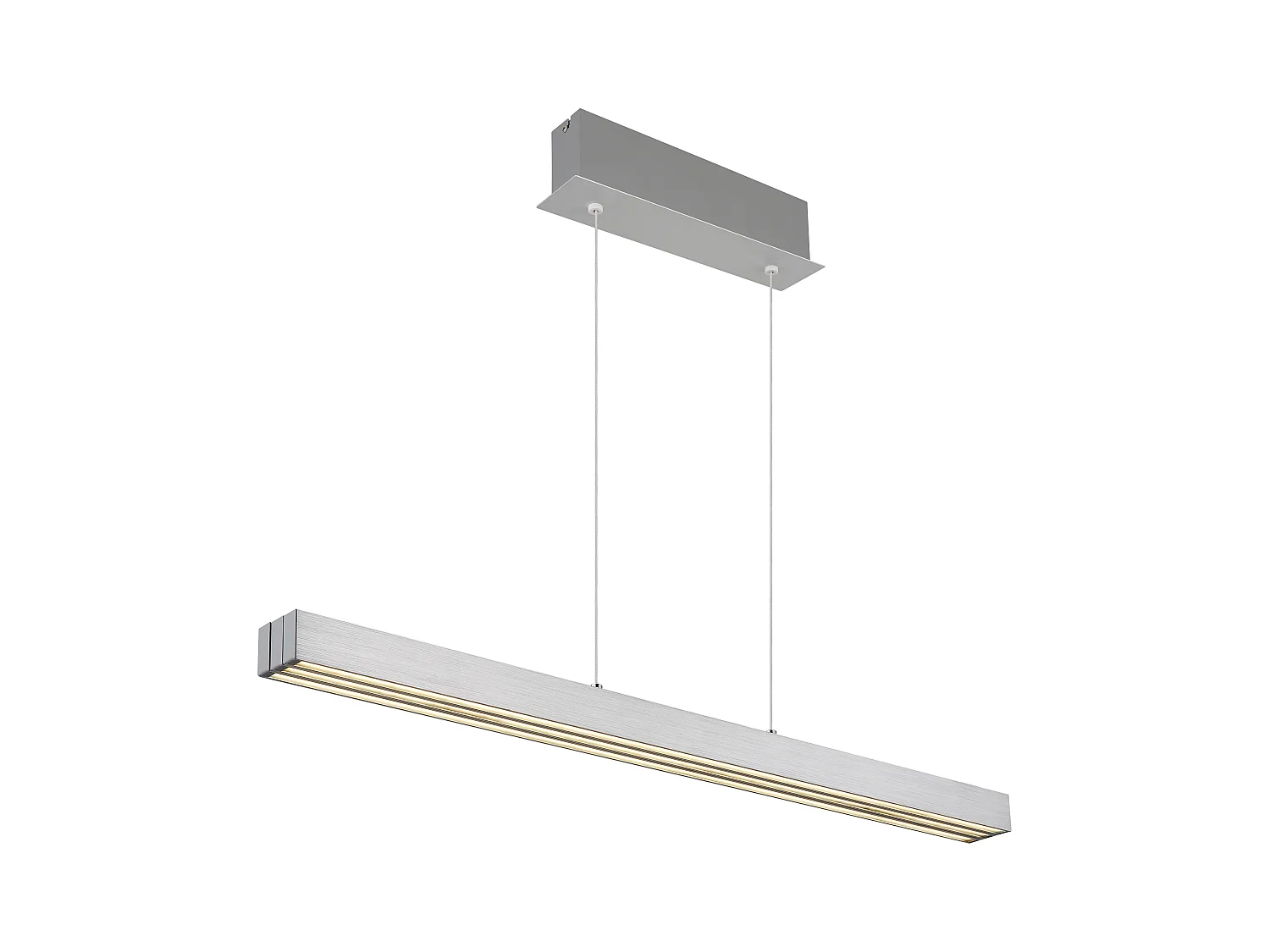 Suspension aluminium brossé, LED