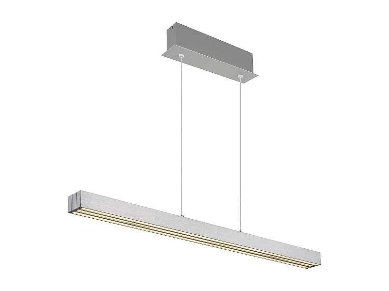 Suspension aluminium brossé, LED