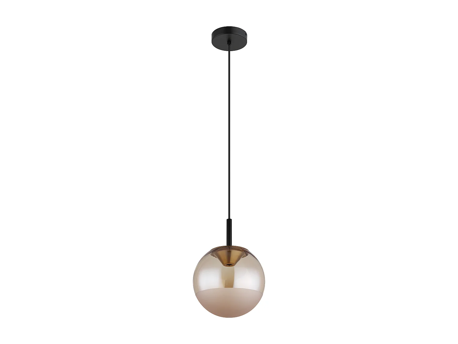 Hanglamp metaal zwart dof, LED