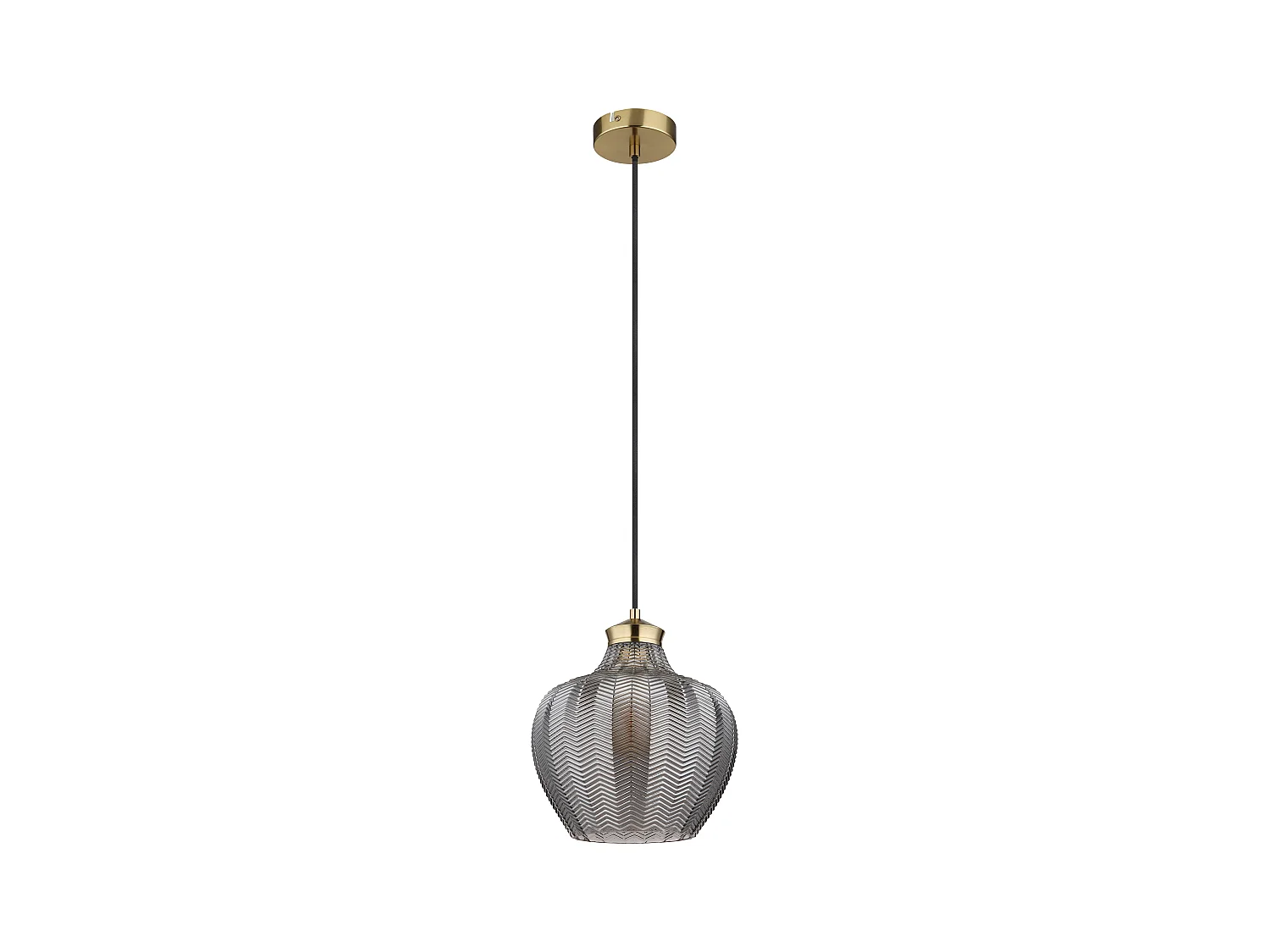 Hängeleuchte Metall goldfarben matt, 1x E27