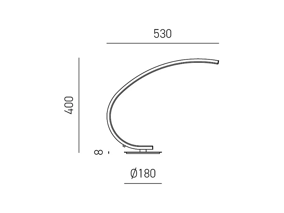 Iole dimmbare LED-Tischleuchte 12W warmes Licht 3000K - Satinweiß, modernes Design, Aluminium IP20