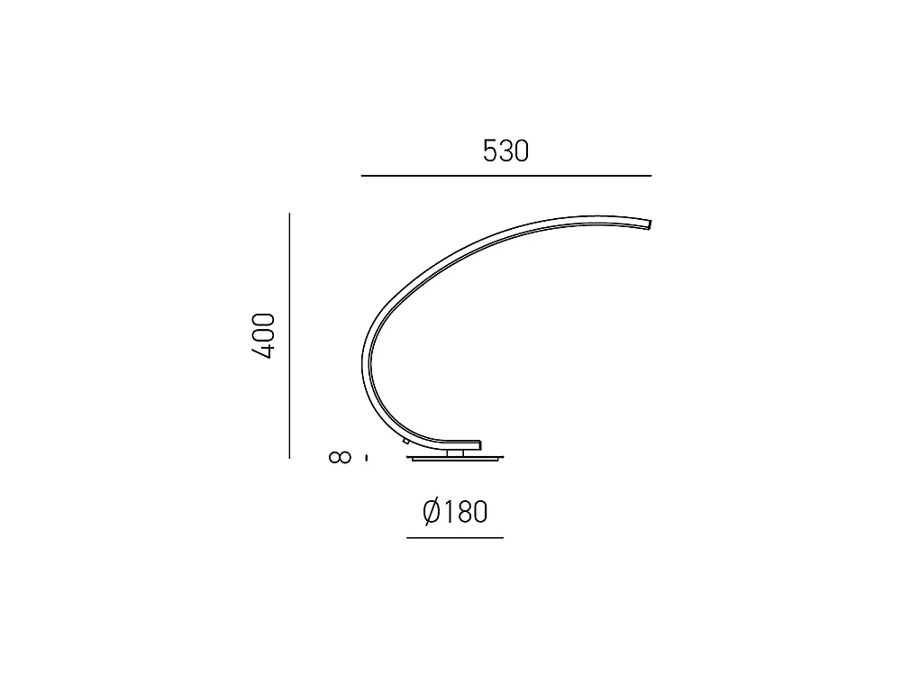 Iole dimmbare LED-Tischleuchte 12W warmes Licht 3000K - Satinweiß, modernes Design, Aluminium IP20