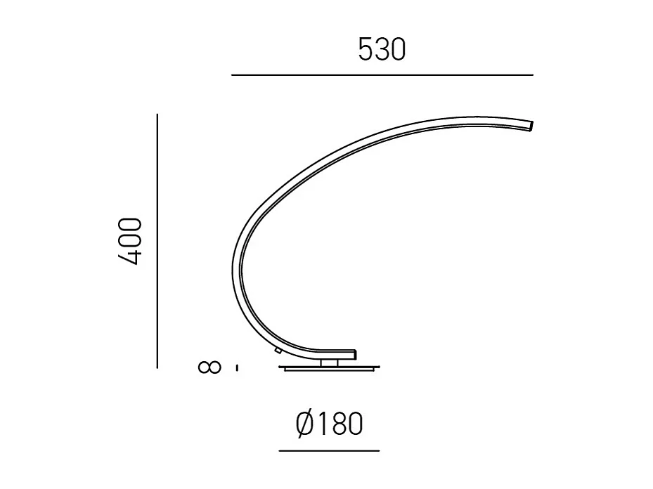 Iole dimmbare LED-Tischleuchte 12W warmes Licht 3000K - Titan, modernes Design, Aluminium IP20