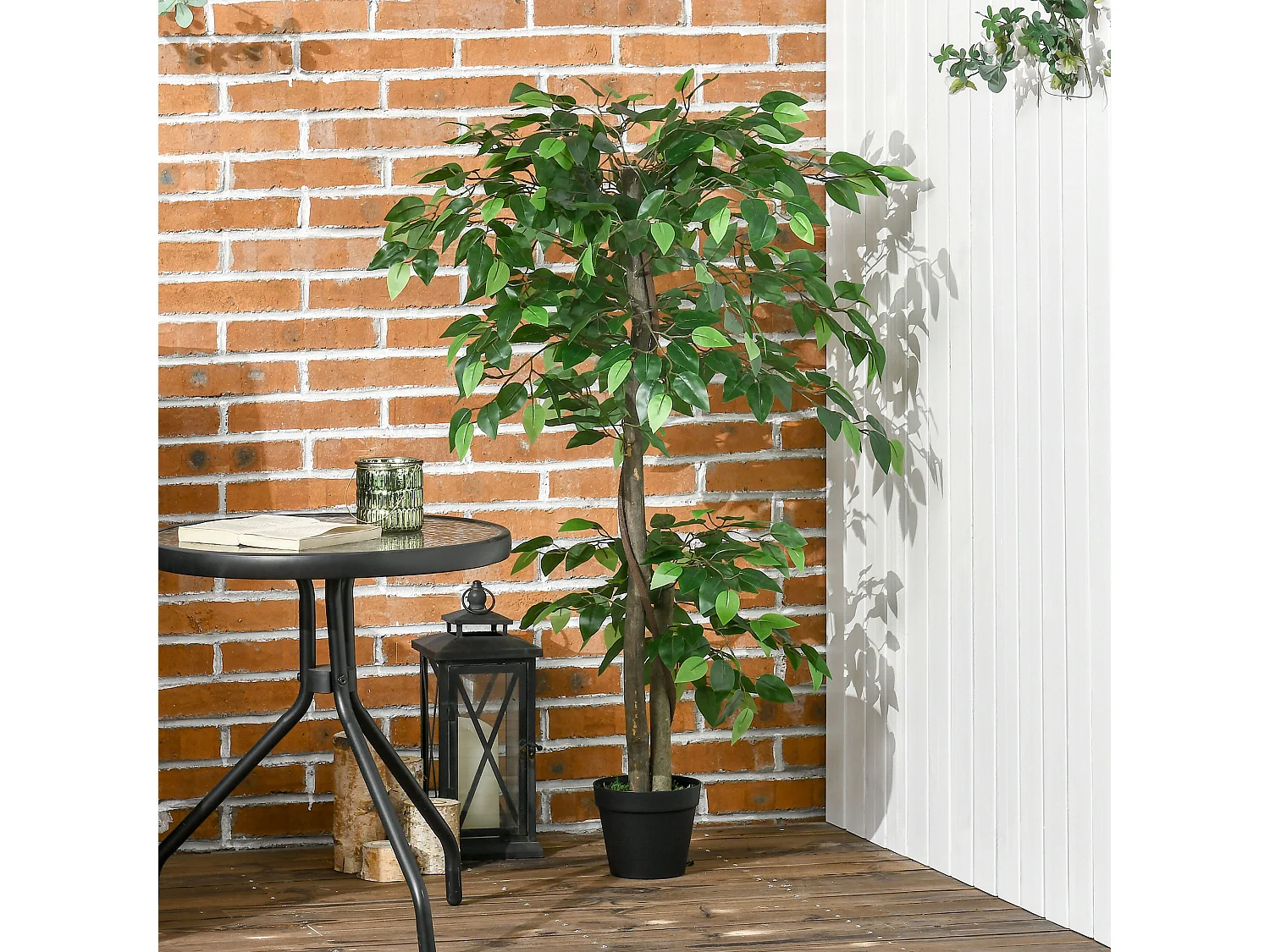 Planta artificial verde ø16x120 cm Outsunny