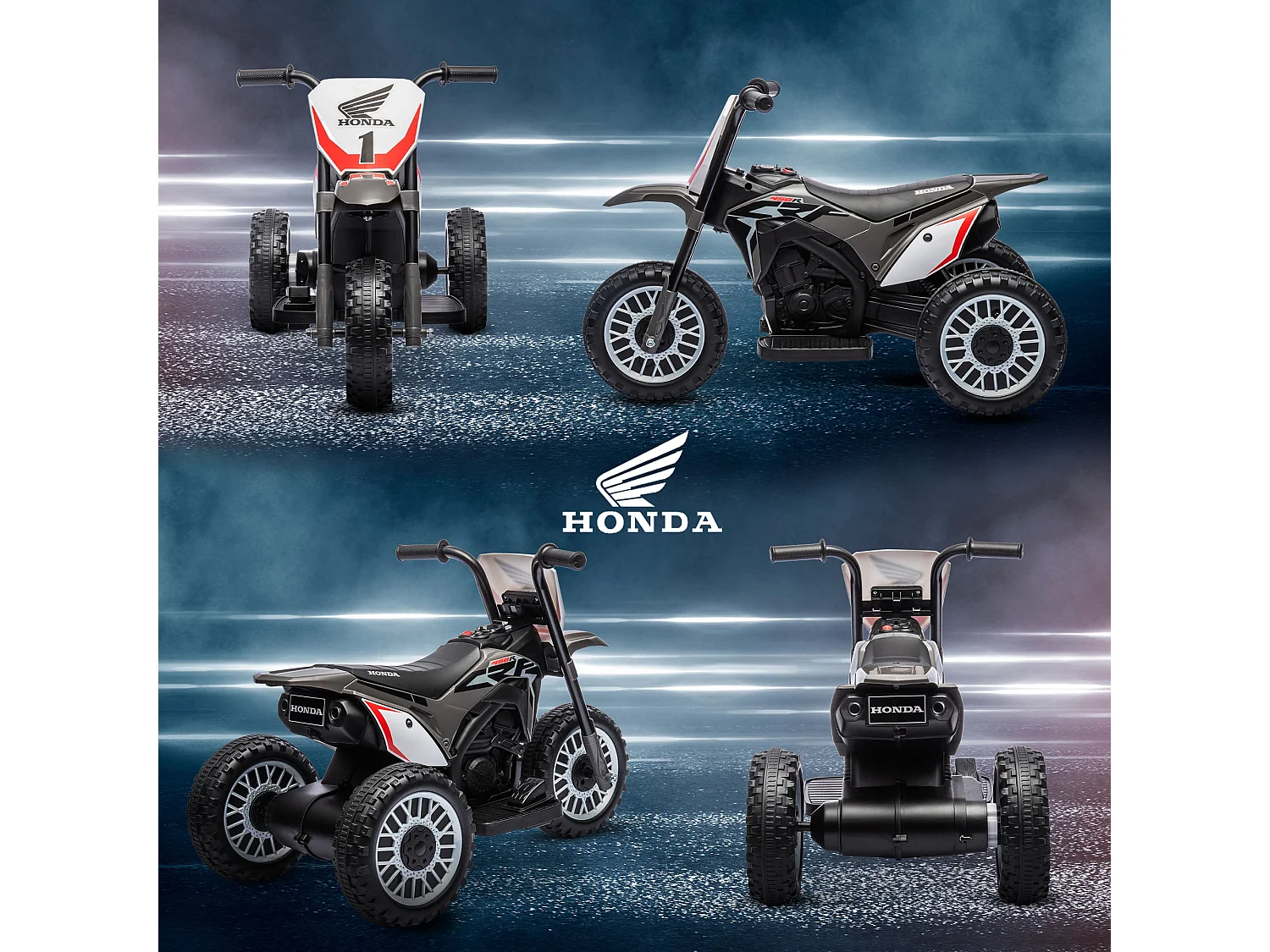 Mota Elétrica Infantil Licenciada Honda CRF450RL - Segurança e Diversão para Crianças