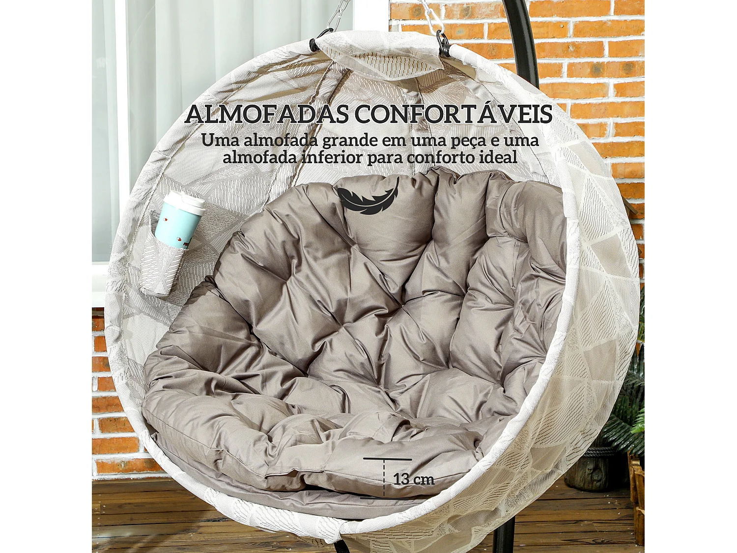 Poltrona Suspensa de Jardim Sintra – Conforto Elegante e Funcionalidade Prática