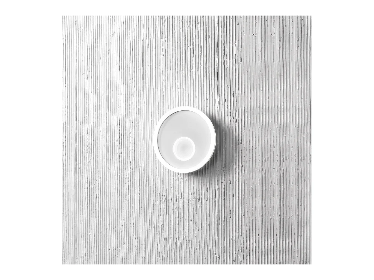 Applique LED Melania 30W blanche, 1600lm, lumière naturelle 4000K, aluminium et méthacrylate satiné, d.30cm