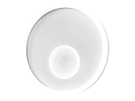 Melania LED-Wandleuchte 30 W weiß, 1600 lm, 4000 K natürliches Licht, Aluminium und satiniertes Methacrylat, IP20, modernes Design, D. 30 cm