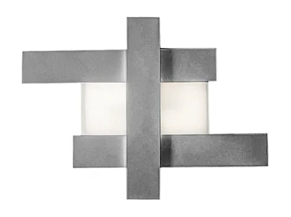 Applique LED 30W - Structure géométrique en acier, lumière chaude 3000K, 2620lm, largeur 65,5 cm