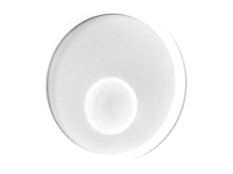 Kinkiet LED Melania, 50 W, biały, 2100 lm, ciepłe światło 3000 K, satynowane aluminium i metakrylan, IP20, nowoczesny design, średnica 50 cm