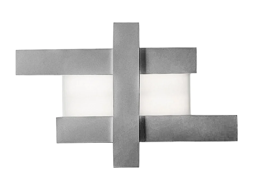 Applique LED 40W - Structure géométrique en acier, lumière chaude 3000K, 2620lm, largeur 84 cm