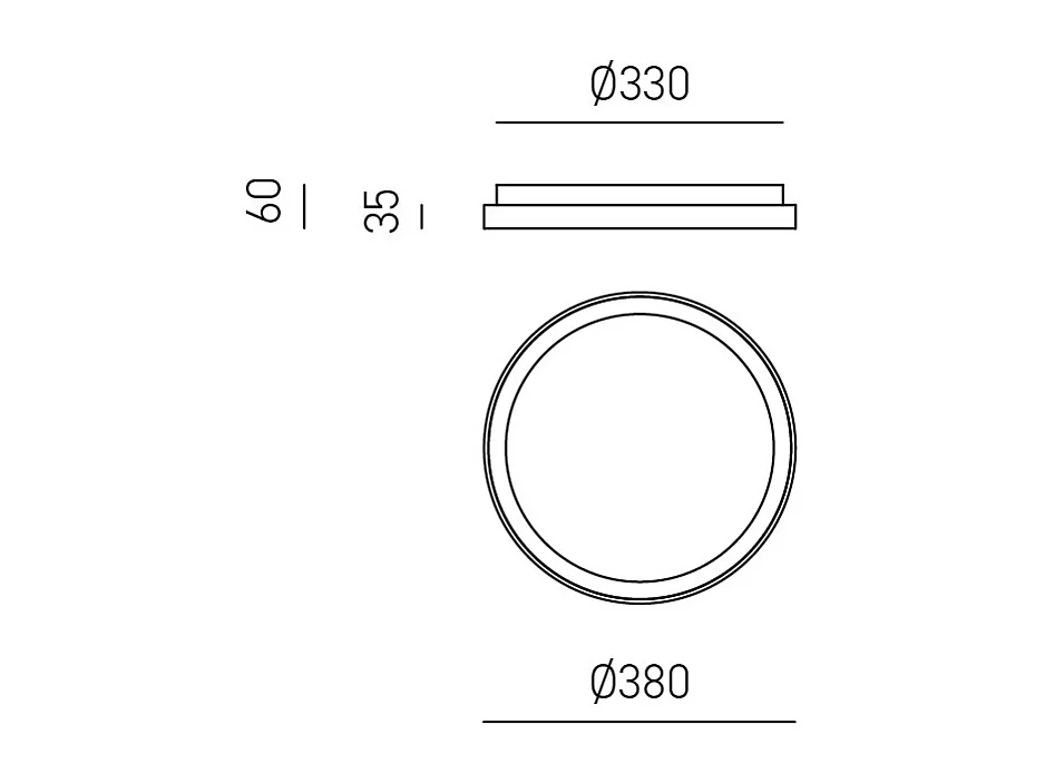 Krizia - Plafon LED moderno regulável 30W - Luz natural 4000K, 2700lm, difusor opala, alumínio branco acetinado, d.25 cm, IP20