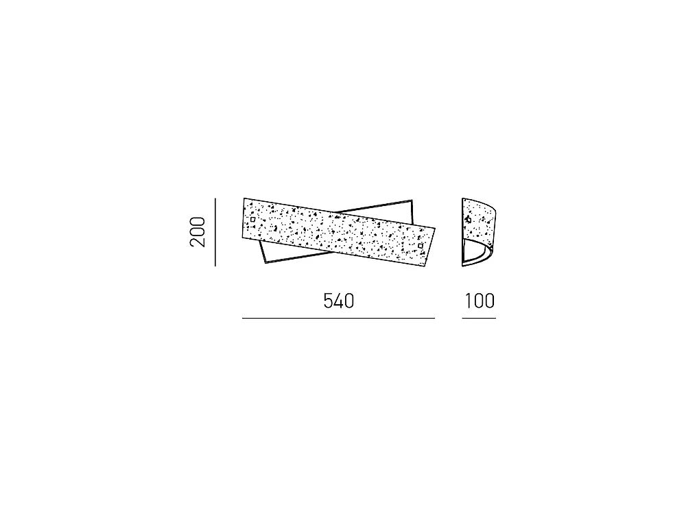 Camilla - Guld væglampe 2XE14 max 2X28W IP20 - Moderne design LED væglampe 54x20cm