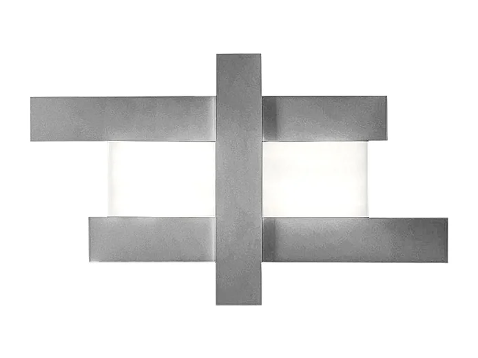 Applique LED 50W - Structure géométrique en acier, lumière chaude 3000K, 2620lm, largeur 104 cm