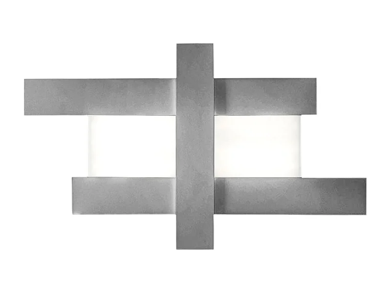 Applique LED 50W - Structure géométrique en acier, lumière chaude 3000K, 2620lm, largeur 104 cm