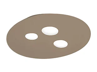 Deckenleuchte Luna Taubengrau Ø47,5x40 cm - 3xGX53 max. 8W, IP20, modernes Design, Leuchtmittel nicht inkl.