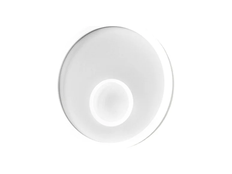 Applique LED Melania 50W blanche, 2260lm, lumière naturelle 4000K, aluminium et méthacrylate satiné, d.50cm