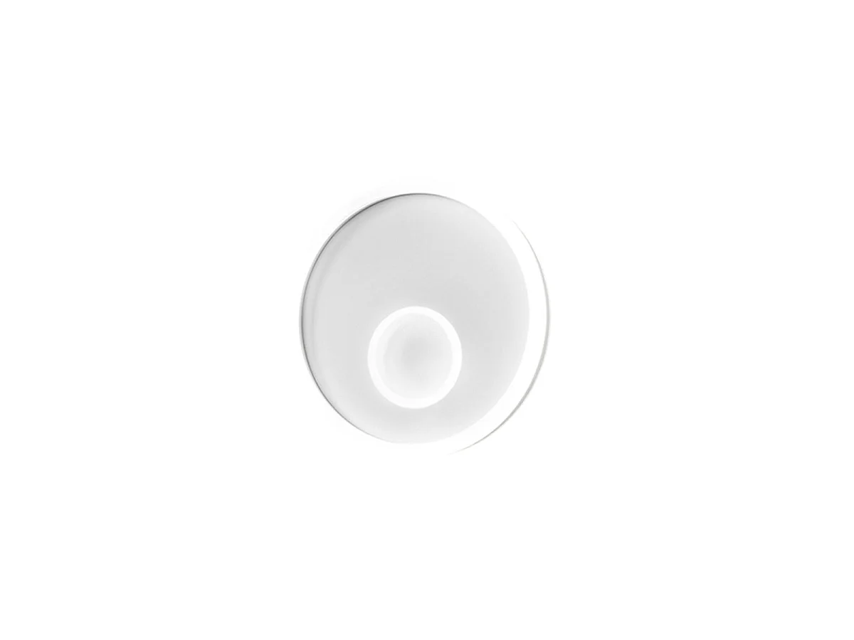 Applique LED Melania 50W blanche, 2260lm, lumière naturelle 4000K, aluminium et méthacrylate satiné, d.50cm