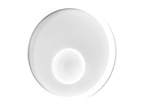 Melania LED-Wandleuchte 50 W weiß, 2260 lm, natürliches Licht 4000 K, Aluminium und satiniertes Methacrylat, IP20, modernes Design, D. 50 cm