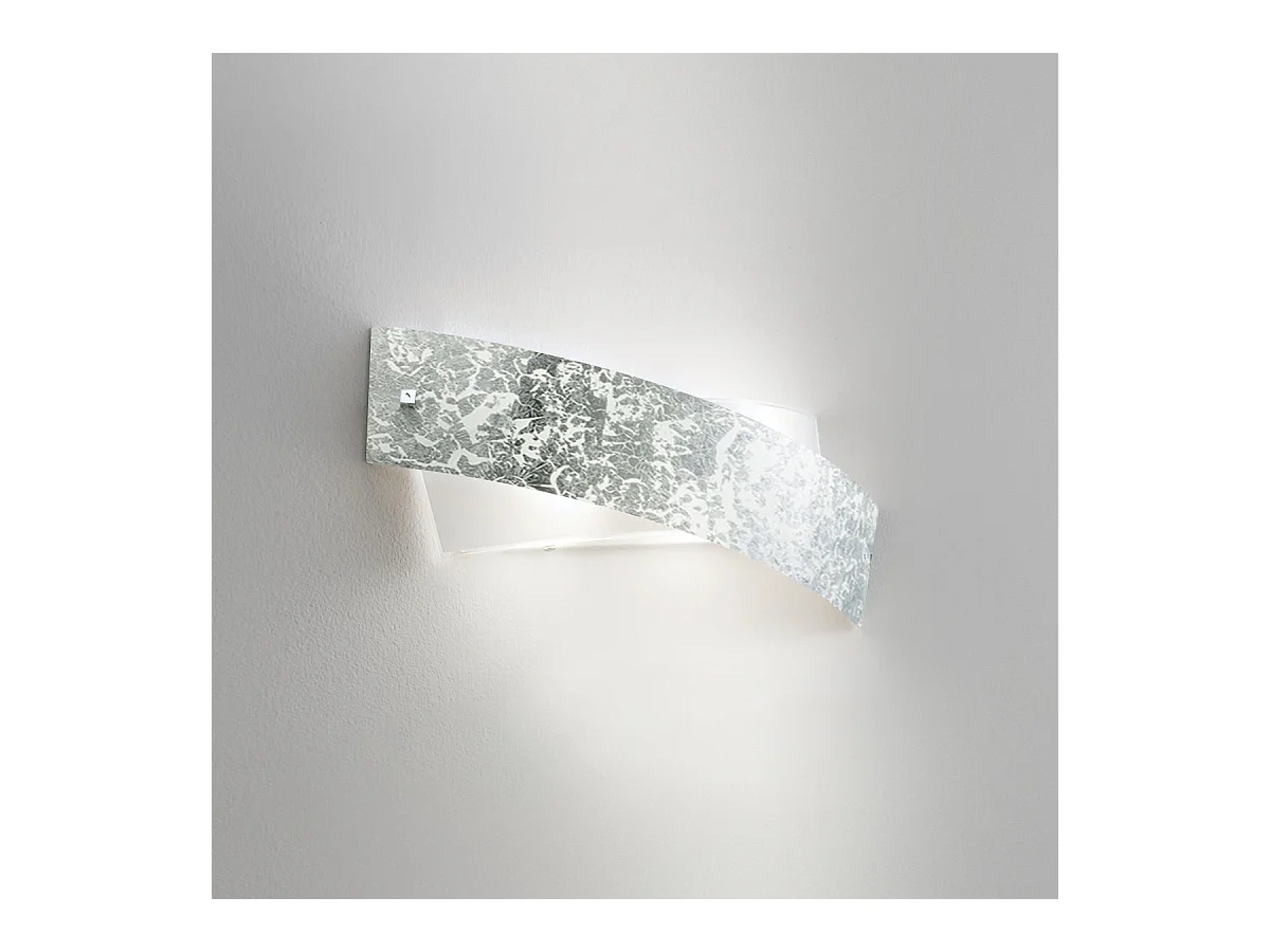 Camilla - Aplique plata 2XE14 max 2X28W IP20 - Aplique LED de diseño moderno 54x20cm