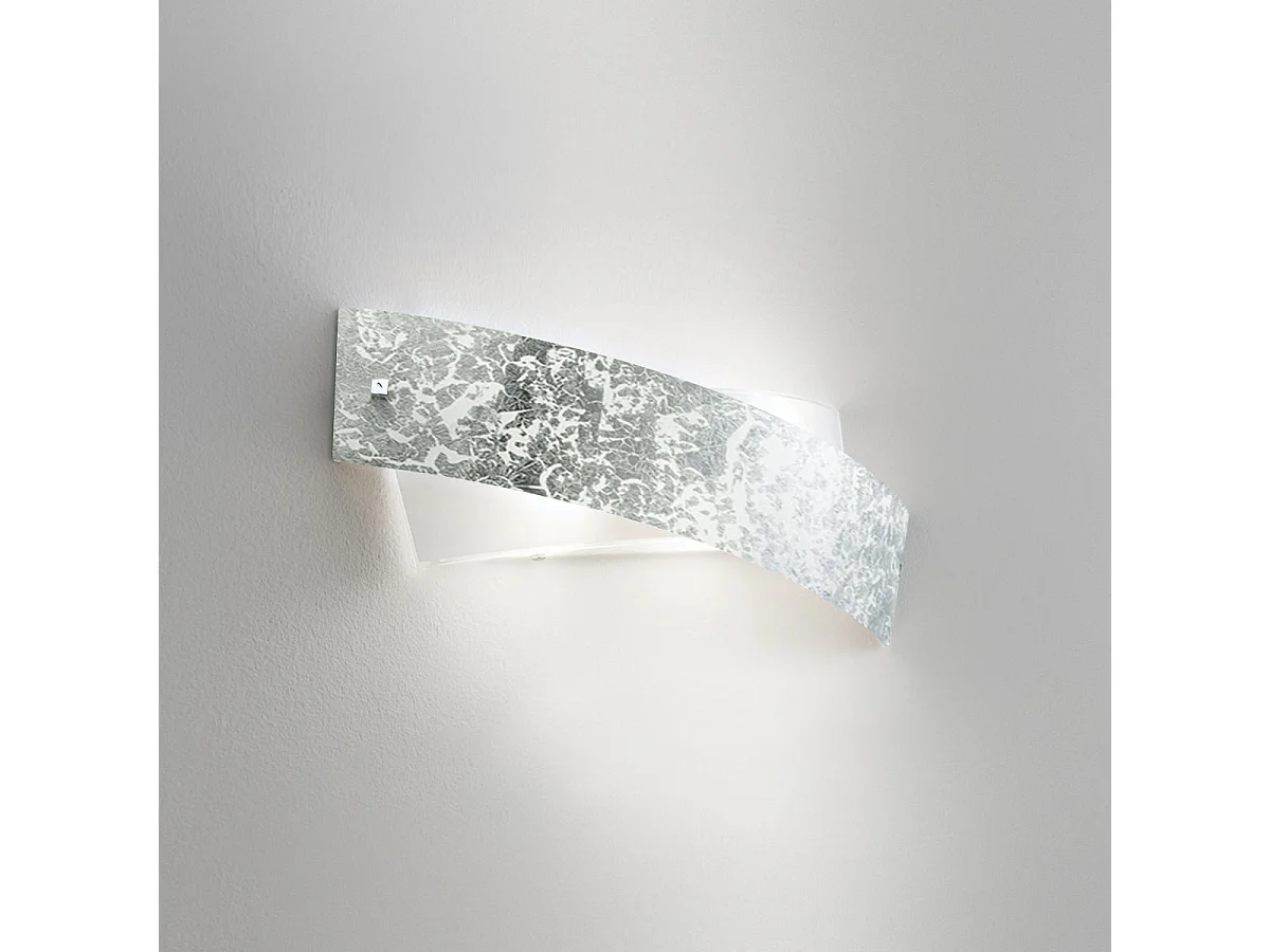 Camilla - Applique argentée 2XE14 max 2X28W IP20 - Applique murale LED 54x20cm