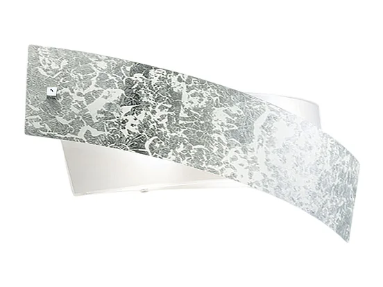 Camilla - Applique argentée 2XE14 max 2X28W IP20 - Applique murale LED 54x20cm