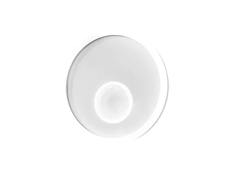 Applique LED Melania 30W blanche, 1300lm, lumière chaude 3000K, aluminium et méthacrylate satiné, d.30cm