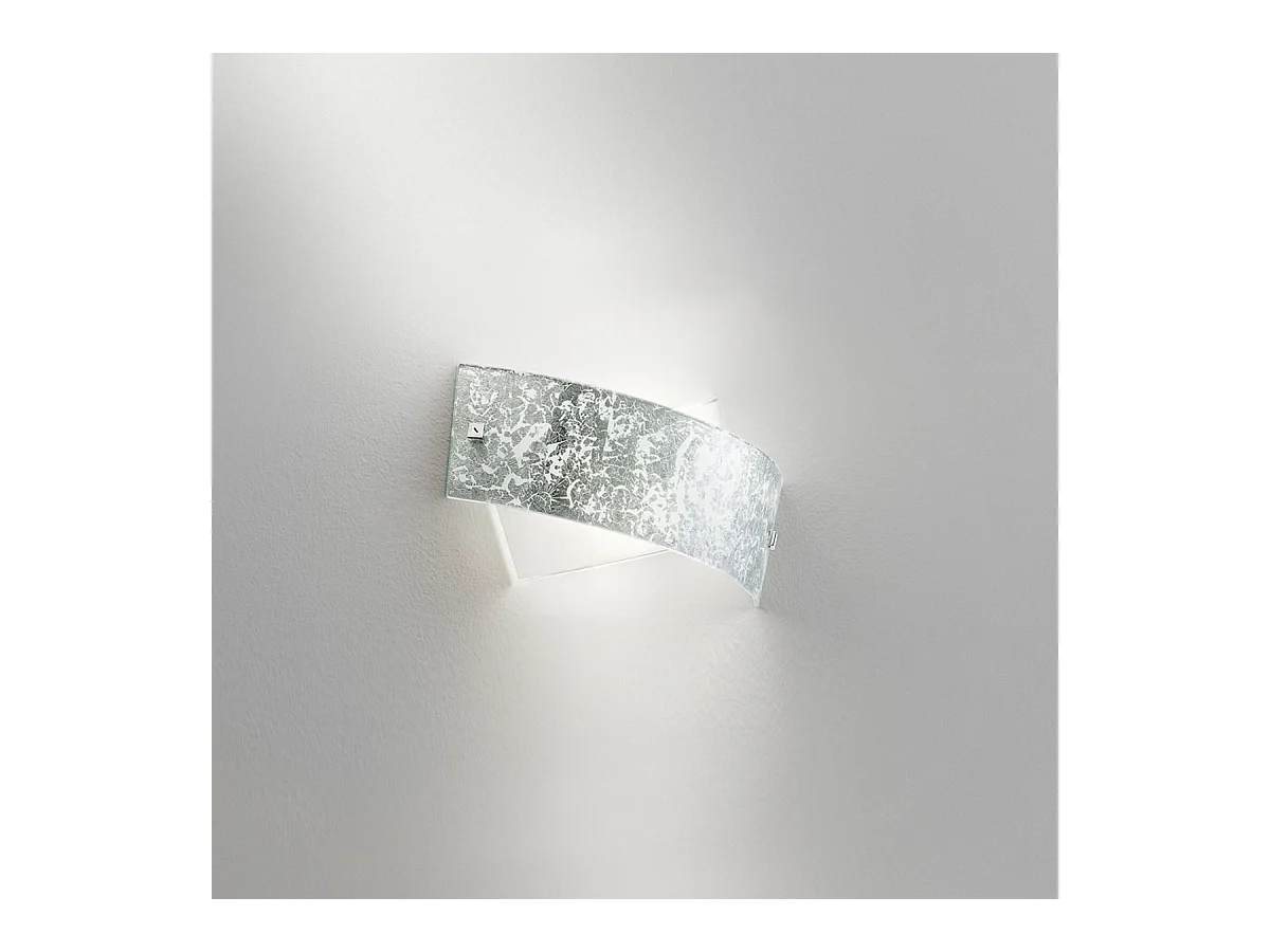 Camilla - Aplique plata 2XE14 max 2X28W IP20 - Aplique LED de diseño moderno 34x20cm