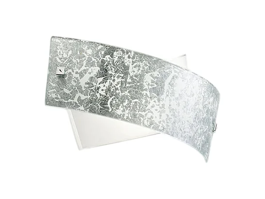 Gea Luce -  Camilla - Silberne Wandleuchte 2XE14 max 2X28W IP20 - LED-Wandleuchte im modernen Design 34x20cm