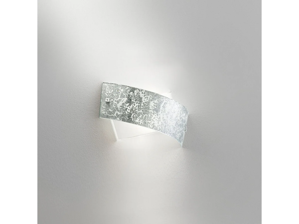 Camilla - Applique argentée 2XE14 max 2X28W IP20 - Applique murale LED 34x20cm